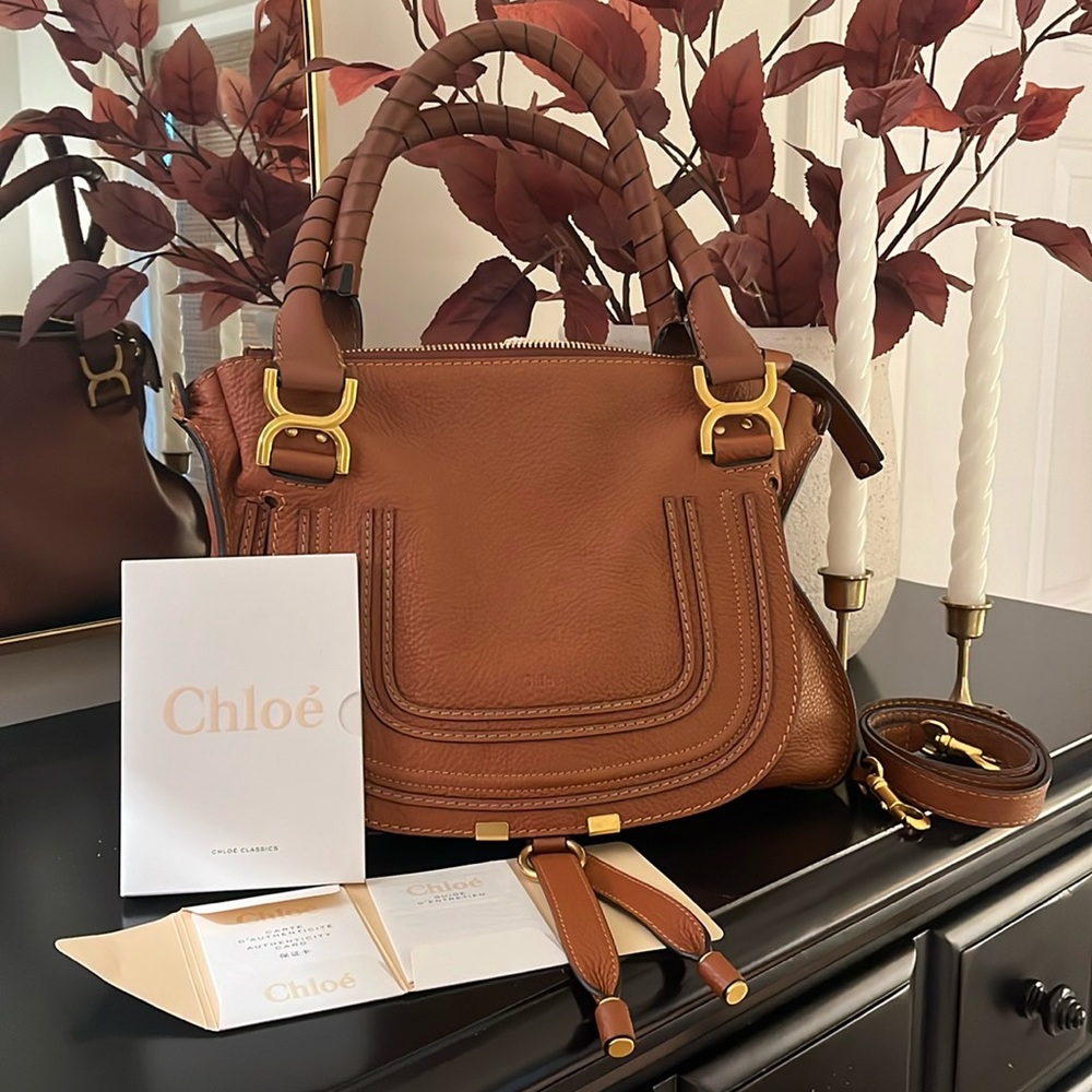 Chloe Medium Marcie in Tan